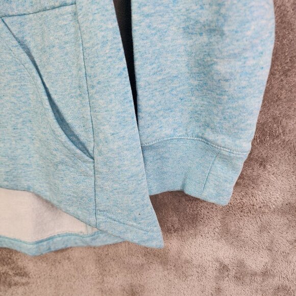 Girls Nike Blue Pullover Fleece Hoodie Sweatshirt Front Logo Long Sleeve Size XL - Picture 5 of 11